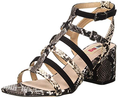 MTNG Collection 58404, Sandalias con Punta Abierta Mujer, Negro (Join Negro/Shaky Negro/Off White/Off White C49160), 36 EU