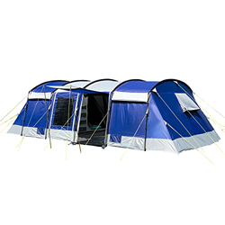skandika Montana Sleeper - Tienda de campaña Familiar para 8-10 Personas - cabinas oscuras para Dormir - Columna de Agua de 5.000 mm (Sleeper 12 pers. precio