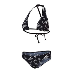 Speedo Allover Bikini AF, Mujer, Black/White, 36 precio