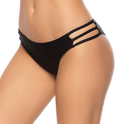 Braguitas Parte Inferior Traje de baño Mujer Sexy Alta Elasticidad Cintura Alta Vendaje Color Sólido Talla Grande Color Varia características