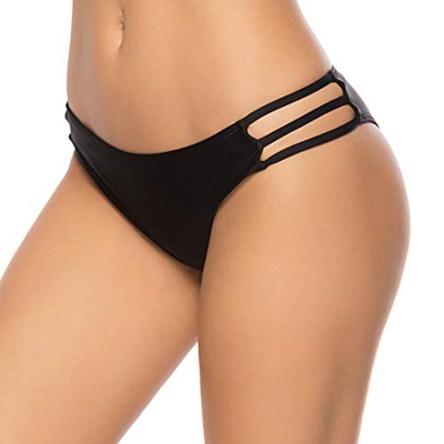 Braguitas Parte Inferior Traje de baño Mujer Sexy Alta Elasticidad Cintura Alta Vendaje Color Sólido Talla Grande Color Varia