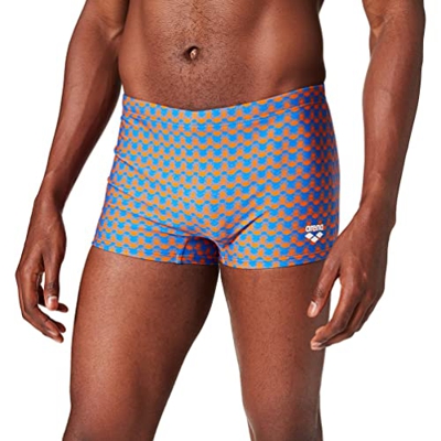 ARENA M Fundamentals Allover Boxer Swim Trunks, Royal BLU, XXL Mens