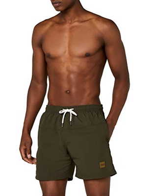 Urban Classics Block Swim Shorts Bañador de natación, Verde Olive), 3XL para Hombre