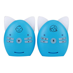 Monitor de Audio para bebés, 2,4 GHz, 100-240 V, música inalámbrica, Voz de 2 vías, pequeña luz Nocturna, Walkie Talkie con Altavoz Mic Incorporado(EU características