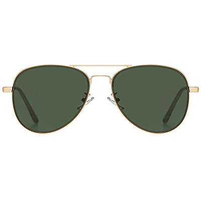 H HELMUT JUST Gafas de Sol Aviador para Hombre Mujer Piloto Espejo para Viajes UV400 HJ1304