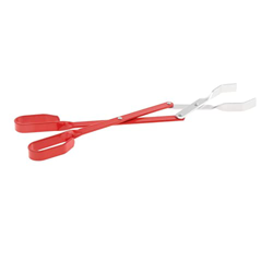 F Fityle Pinzas para Parrilla de Barbacoa, Mango Rojo Resistente a la oxidación, Sujetador de Troncos para Cocina, Chimenea, Exterior, Interior precio