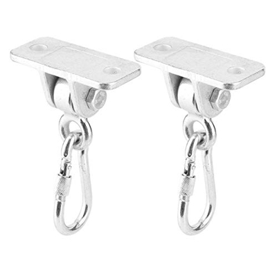 CHENQIAN Hebilla giratoria - Hebilla giratoria para Silla Hamaca con Soporte de Carga Resistente de Acero Fundido para Uso en Interiores y Exteriores,