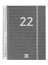 Finocam Espiral Year - Agenda Enero 2022 - Diciembre 2022 (12 meses), Sobremesa - E10 - 155x212 mm, Negro precio