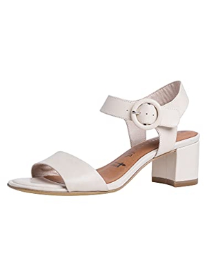 Tamaris 1-1-28324-26, Sandalia Mujer, Piel Crema, 37 EU