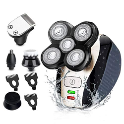 Afeitadora eléctrica para hombres calvos, 5 en 1 maquinilla de afeitar eléctrica para hombres multifuncional, kit de aseo de cabeza calva, máquina de  precio