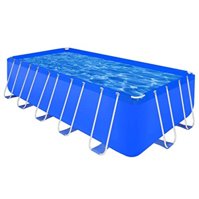 vidaXL Piscina Rectangular con Marco de Acero sobre el Suelo 540 x 270 x 122 cm