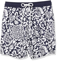 Amazon Essentials 7" Trunk Fashion-Swim-Trunks, Negro, Floral, XL características