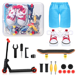 Monopatín de dedos, juguete para monopatín, decoración de monopatín, mini diapasón, juego de mini juguetes para los dedos, bicicleta de dedo, parque d características