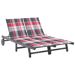 Beyamis Tumbona de jardín 2 Personas y Cojines Madera Maciza de Acacia(29) en oferta