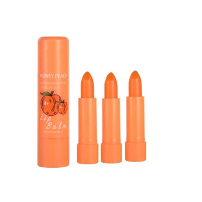 3 uds, Bálsamo labial de color con cambio de temperatura natural, lápiz labial de gelatina de melocotón, brillo de labios hidratante duradero, dulce y