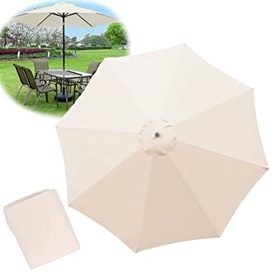 Market Umbrella Top Fit Outdoor Umbrella Canopy 10ft,Large 8 Ribs Umbrella Cover Canopy Replacement,10Ft 8 Rib Umbrella Replacement Cover Canopy,10 ft