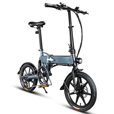 FIIDO D2S Bicicleta Plegable Recargable, Bicicleta de montaña para Adultos para Ciclismo, Sistema de Asistencia eléctrica de 3 velocidades, Gris
