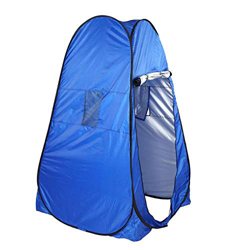 DAUERHAFT Tienda de campaña plegable para ducha – Portátil, con 2 ventanas, diseño de doble cremallera, impermeable 108T, 195 x 100 x 100 cm características