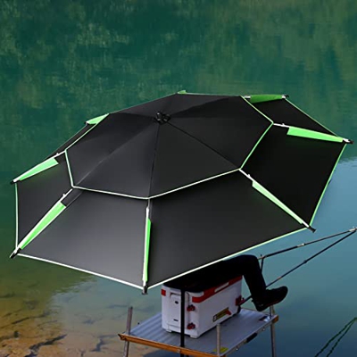 AILILI Sombrilla De Pesca,Azul/Verde/Naranja/Rojo,Sombrilla Parasol para Jardín,con Función De Inclinación,Altura Regulable,Telas para Toldos,para Pat