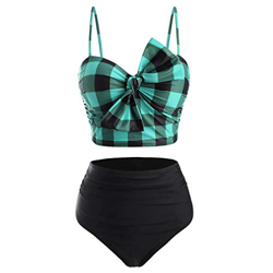 Laonajkd Traje de Baño Bikini Sexy Push up Verano Biquini con Tirantes Ajustables Top de Cuello Halter con Copas moldeadas Mujer Conjunto Bikini en oferta