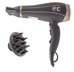 Family Care Secador de pelo profesional, 2 velocidades, 3 niveles de temperatura, difusor y concentrador, 2400 W, color negro características
