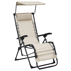 Beyamis Tumbona Plegable de textilene Crema en oferta