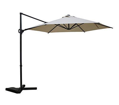 SORARA Roma Basic Cantilever Sombrilla | Arena | Ø300 cm | Incl. Base Cruzada