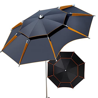 AILILI Sombrilla Parasol para Exterior -Sombrilla De Pesca,para Terraza,Jardín,Playa,Sombrilla Jardin Exterior,Palo De Paraguas De Aluminio,función De