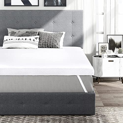 2 en 1 Colchón Topper, Topper Viscoelástico de 6 cm de Espesor, Topper Colchón de Confort Suave con Funda Lavable, 90 x 190 cm precio