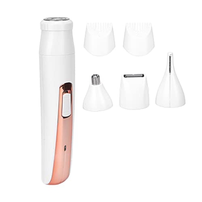 Removedor de Vello 4 en 1, Diseño Ergonómico Indoloro, Recortador de Pelo de Nariz Recargable Y Respetuoso con la Piel para el Hogar para Mujeres Y Ho