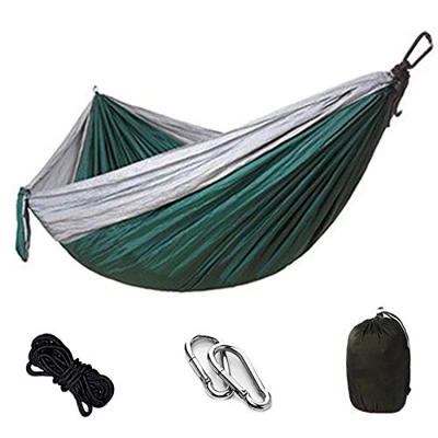 Depory Hamaca Ultraligera para Camping,Hamaca de algodón 270x140CM, 300kg de Capacidad de Carga, con Bolsa para Viaje Camping Jardín