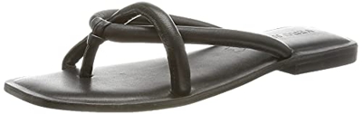 Vero Moda Vmflino Leather Sandal, Sandalia Mujer, Negro, 40 EU