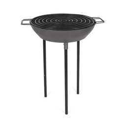 CABLEPELADO Barbacoa con patas redonda Negro en oferta