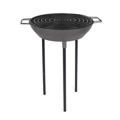 CABLEPELADO Barbacoa con patas redonda Negro