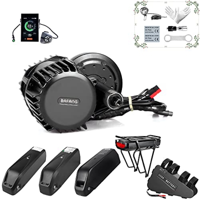 BAFANG BBSHD Motor Central 48V 52V 1000W 68MM 100MM 120MM de Bicicleta Eléctrica Kit de Conversión, Opcional Batería Hailong o Batería Yingwu o Baterí