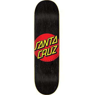 Santa Cruz Classic Dot 8.25" skateboard deck black