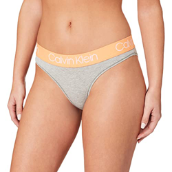 Calvin Klein Bikini Estilo Ropa Interior, Grey Heather_Unique Pumpkin, M para Mujer en oferta
