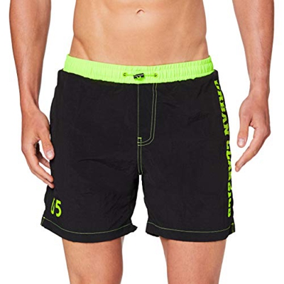 Urban Classics UC Logo Swim Shorts Bañador para Hombre, Negro, XL