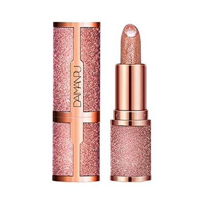 Glitter Star Lápiz labial Lápiz labial brillante Larga duración Impermeable Brillo de labios Maquillaje de labios Cosmético Brillo metálico Lápiz labi