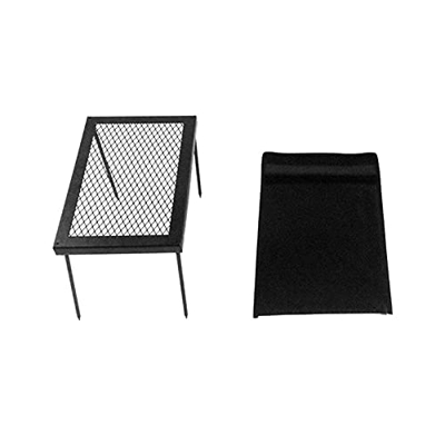 Parrilla plegable para fogata - Parrilla portátil de carbón de hierro resistente a altas temperaturas sobre el fuego para acampar Cocina al aire libre