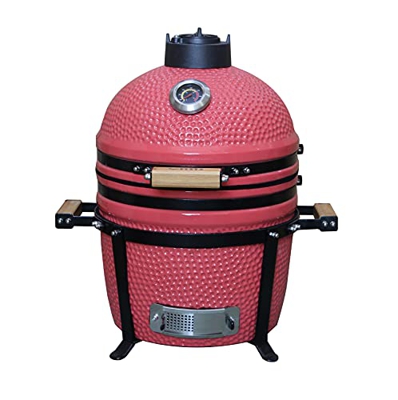 YNNI KAMADO TQ0015PK Kamado de pie libre de 15.6 pulgadas, parrilla, rosa a medida, barbacoa, cerámica, huevo, ahumador, TQ0015PK