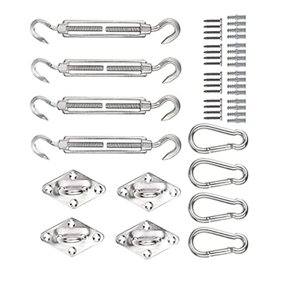 Yanjianhon Accesorios de Motocicletas M6 Accesorios Tarjetos Sombrillas Sombrillas Sora de Acero Inoxidable Kit de Hardware para jardín Sombrilla Snai