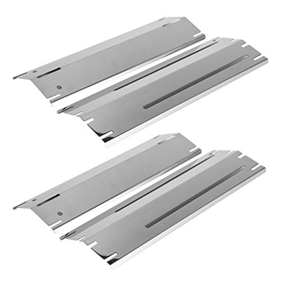 Cubierta protectora de quemador, protector de placa de calor ajustable de longitud retráctil duradera, universal para parrilla de gas de barbacoa, pla