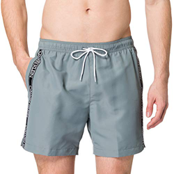 Calvin Klein Medium Drawstring Bañador para Hombre, Overcast Grey, XL características