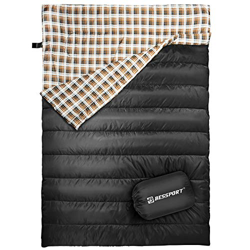 Bessport Saco de Dormir Doble Adulto Acampada Saco de Dormir Ligero y Repelente al Agua para Acampar, Caminar y al Aire Libre en Invierno, otoño, Prim características