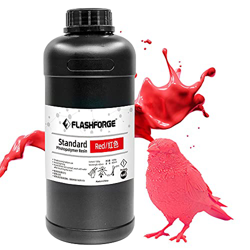 Resina de impresora 3D Flashforge, 405nm LCD Resina de fotopolímero estándar de curado UV para impresora LCD 3D de 500g/1000g (1000g, rojo) en oferta
