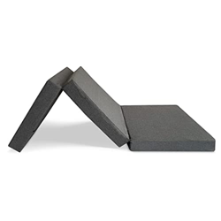 Duérmete Online Gris Oscuro Colchón Plegable Eureka para Invitados con Cierre y Asa | Espuma de Gran Densidad (Extrafirme) y Funda en Loneta Desenfund precio