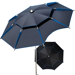 AILILI Sombrilla Parasol para Exterior -Sombrilla De Pesca,para Terraza,Jardín,Playa,Sombrilla Jardin Exterior,Palo De Paraguas De Aluminio,función De características