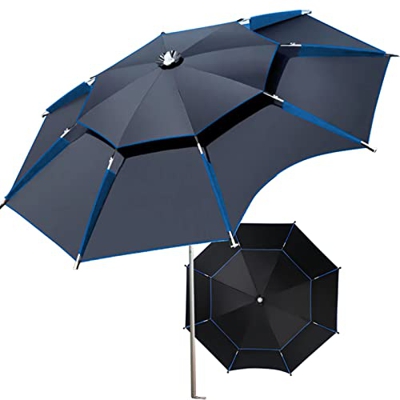 AILILI Sombrilla Parasol para Exterior -Sombrilla De Pesca,para Terraza,Jardín,Playa,Sombrilla Jardin Exterior,Palo De Paraguas De Aluminio,función De