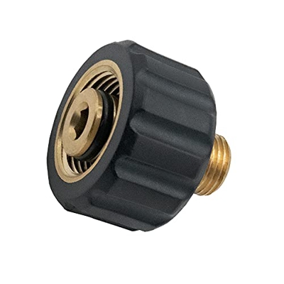 DERASL Conector de latón 1/4 + Conector de Pistola de Espuma de Cobre Hembra, el Adaptador de Pistola de Espuma es Adecuado para limpiadores de Alta p